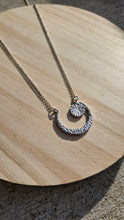 Load image into Gallery viewer, Crescent Moon & Sun Necklace