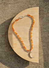 Load image into Gallery viewer, Crescent Flame Necklace