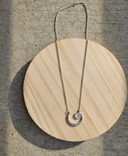 Load image into Gallery viewer, Crescent Moon & Sun Necklace