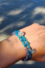 Load image into Gallery viewer, Tanzanite & Apatite Bracelets Set