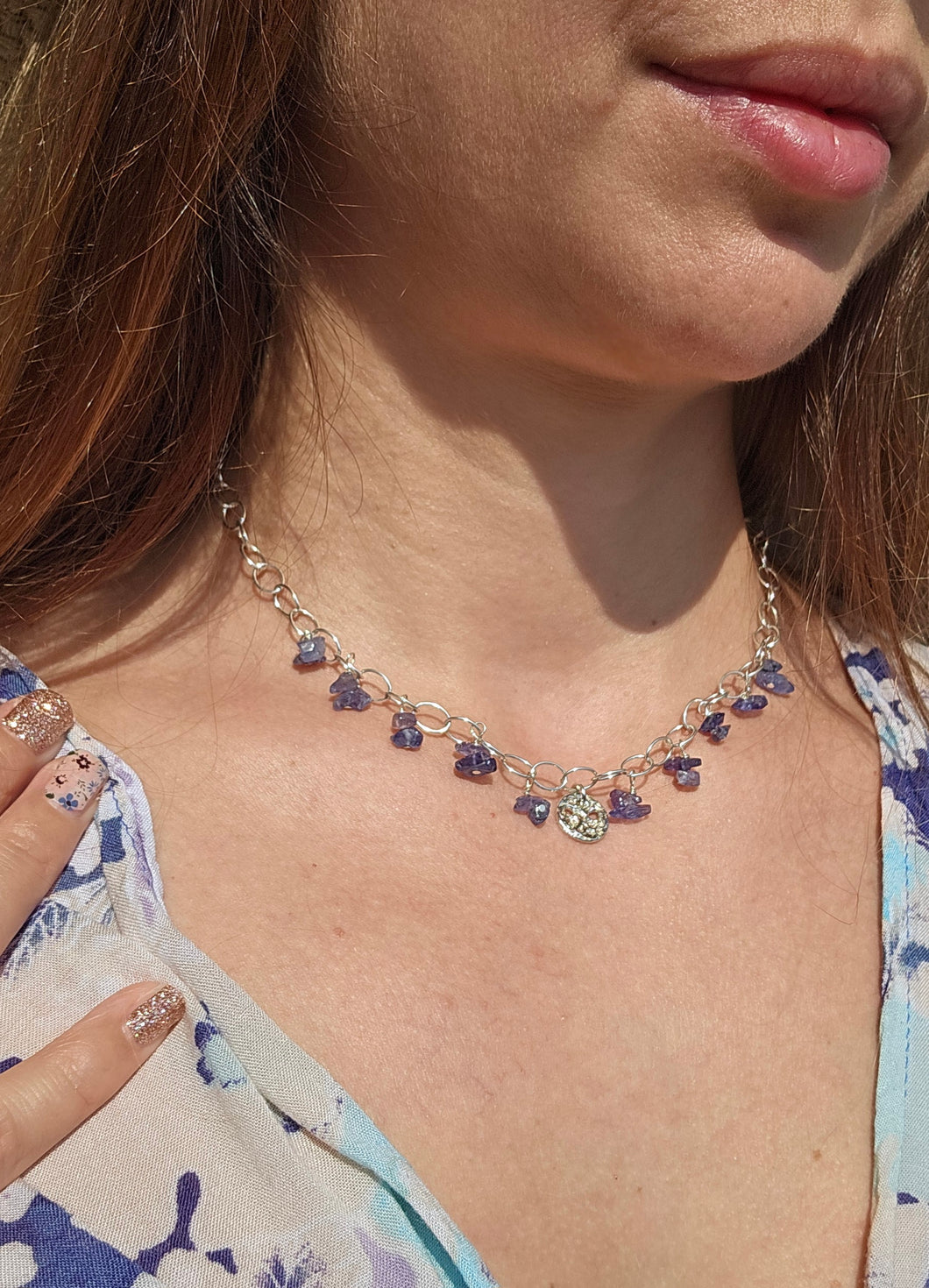 Purple Tanzanite Necklace