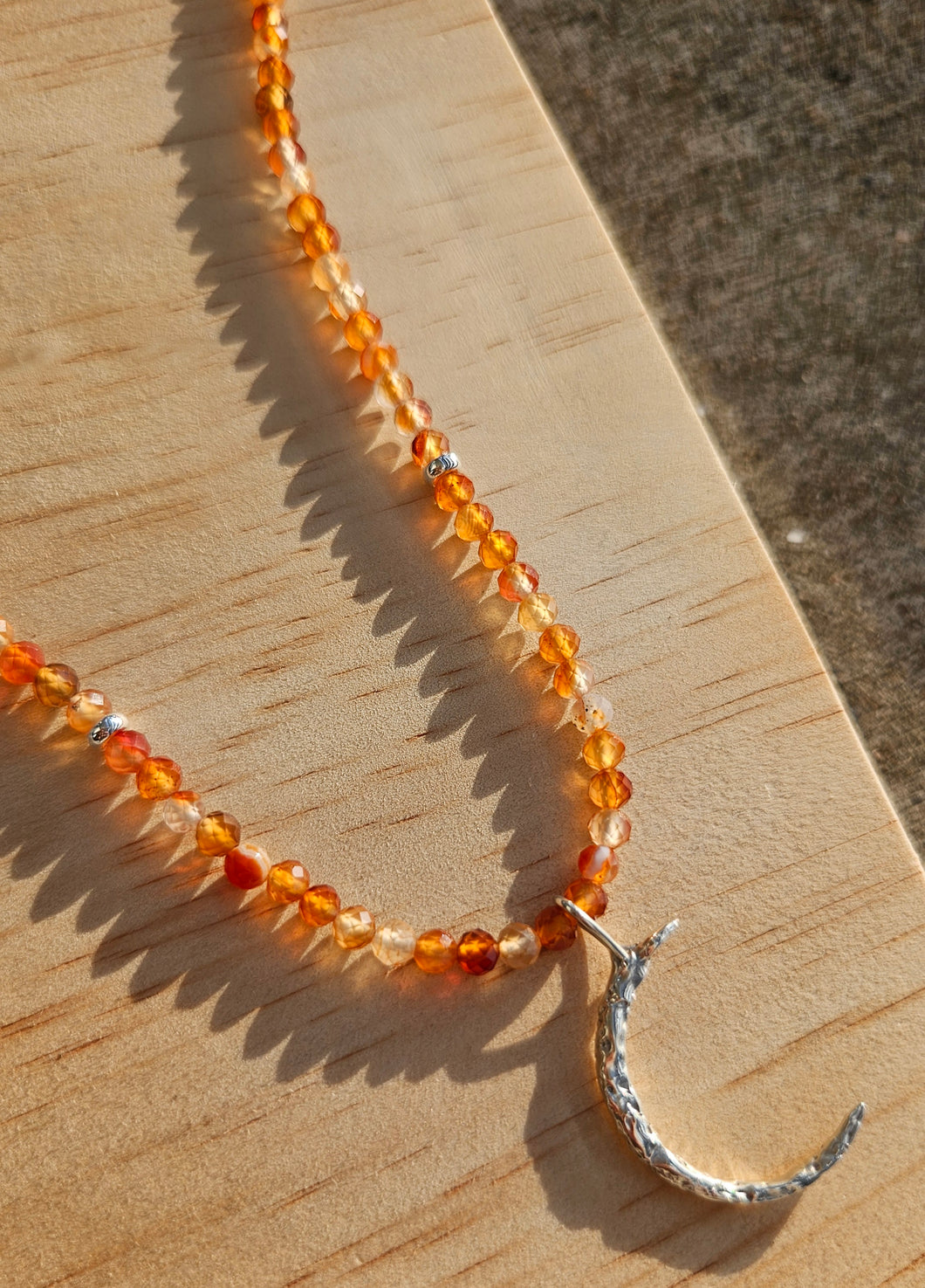 Crescent Flame Necklace