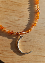 Load image into Gallery viewer, Crescent Flame Necklace
