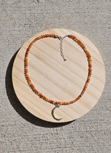 Load image into Gallery viewer, Crescent Flame Necklace
